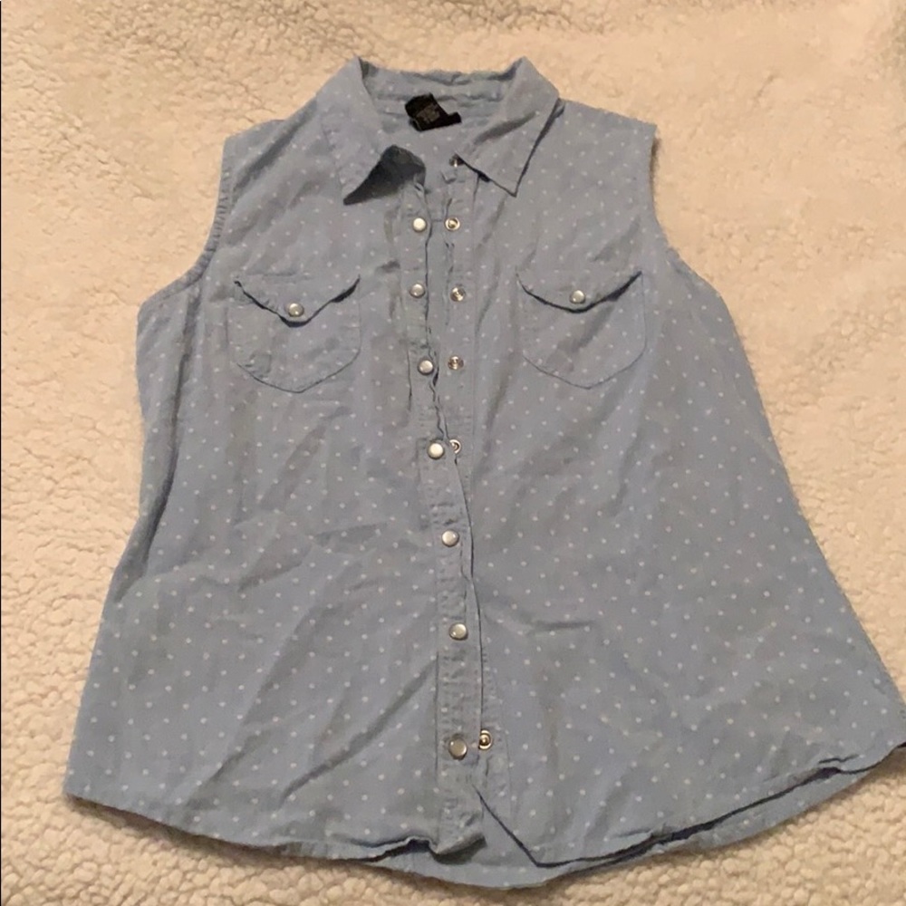 Button up tank top